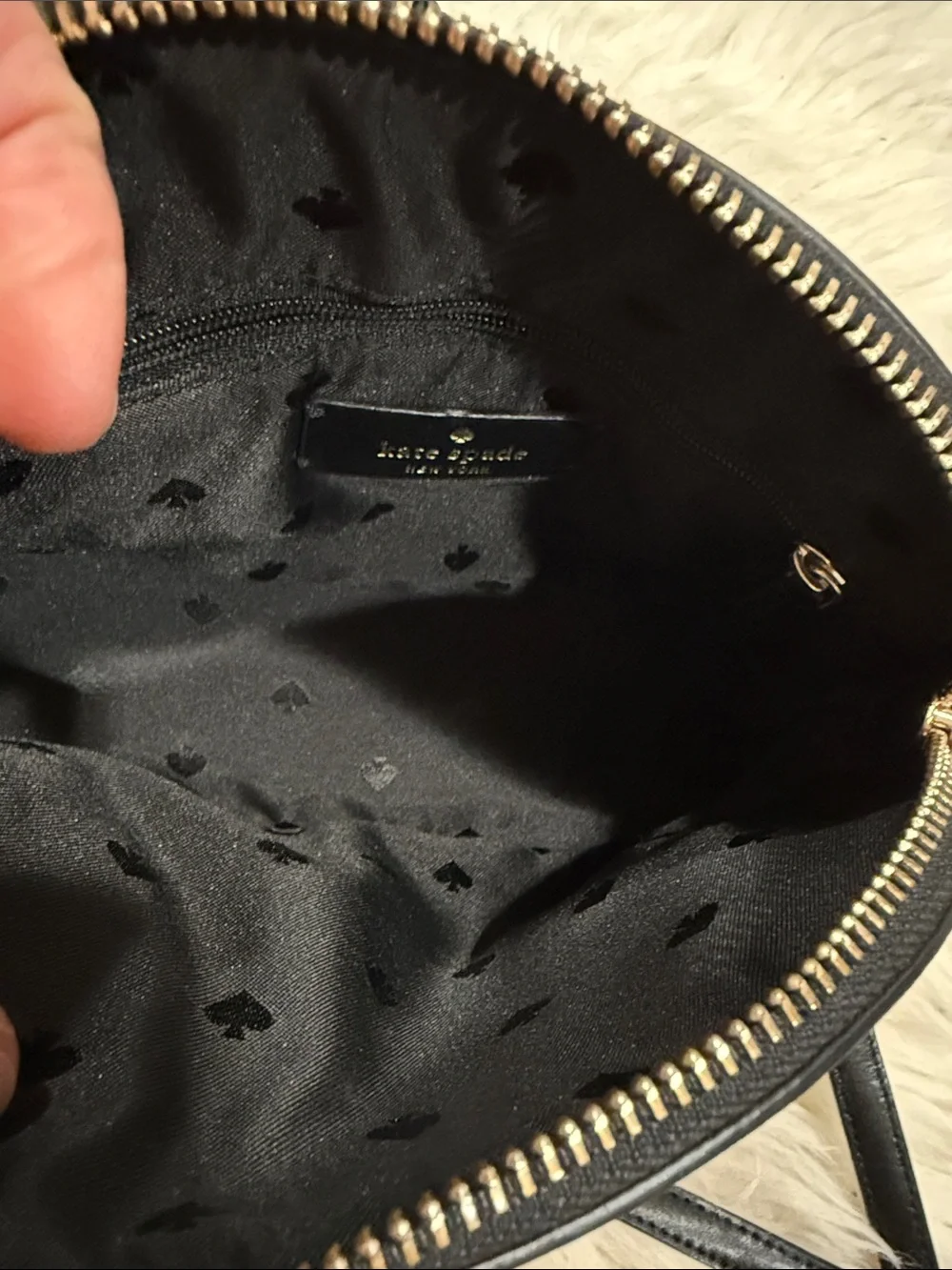 Kate Spade Kali‎ Small Dome Crossbody Leather Black